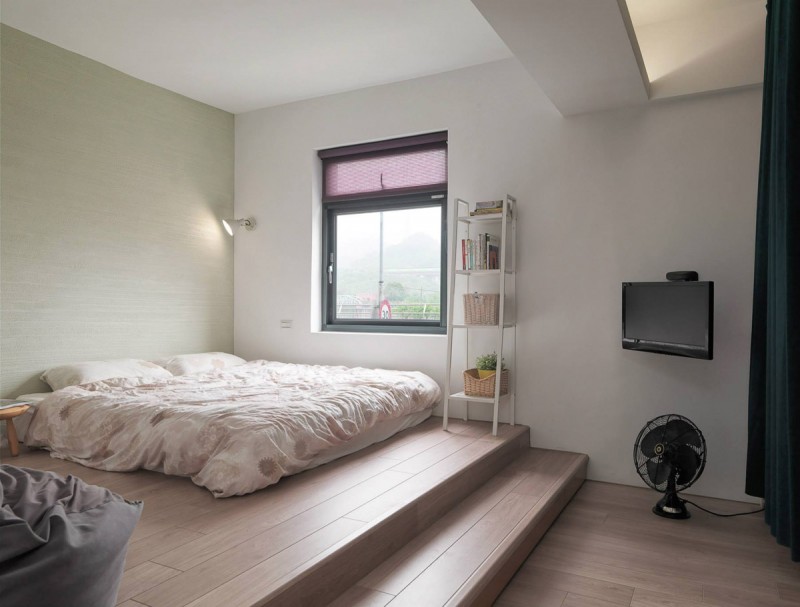 Интерьер уютной семейной квартиры в Тайбэй