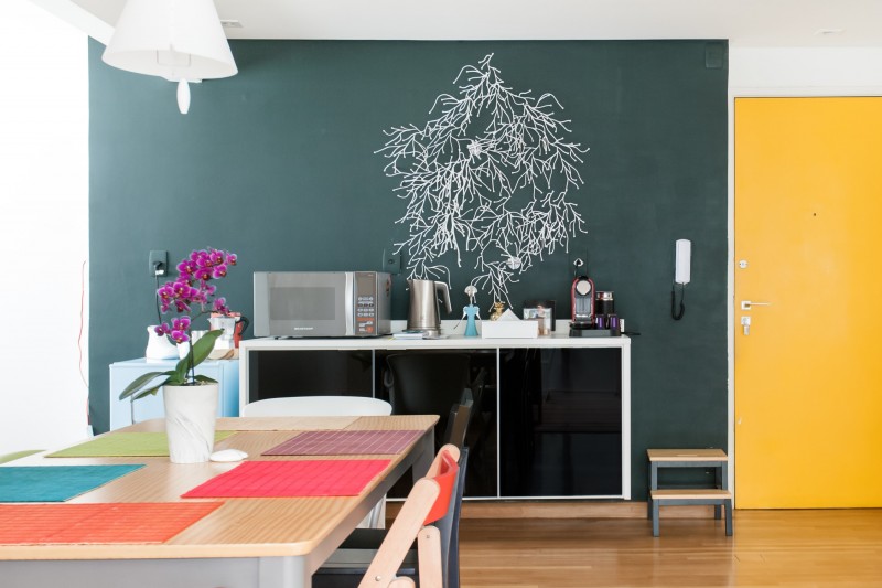 Интерьер ярких апартаментов в Сан-Паулу