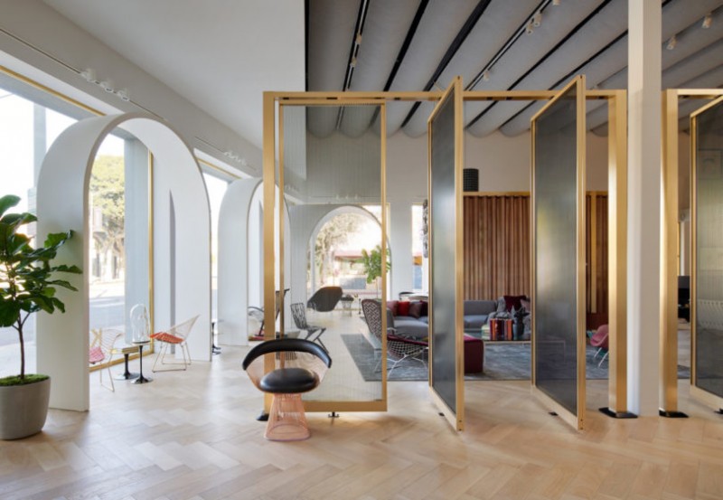 Дизайн выставочного зала Home Design Shop (Knoll) в Лос-Анджелесе, вдохновленный марокканским стилем