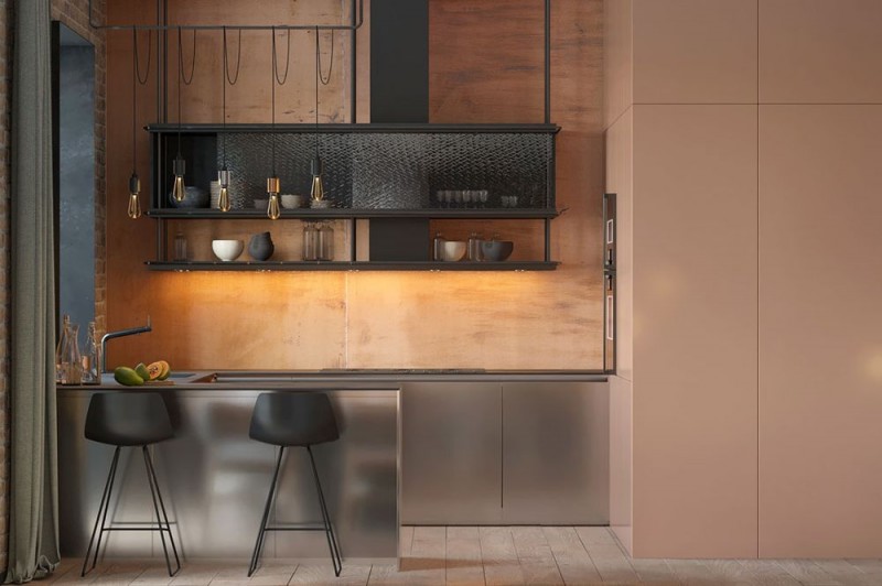 Эклектичный стиль с элементами классики и лофт