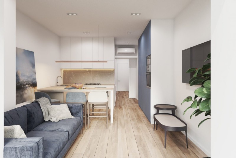 Функциональная светлая квартира для молодой семьи