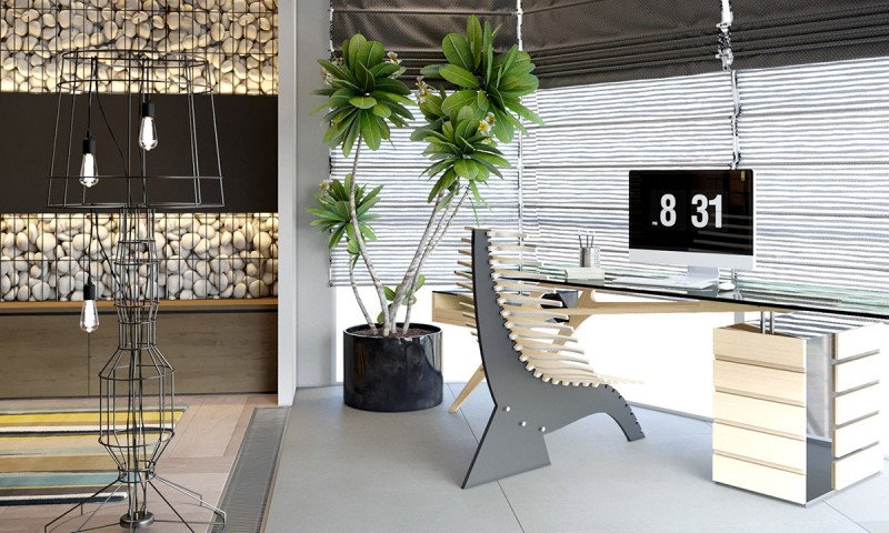 Изящный дом с вертикальными садами и уникальной системой освещения