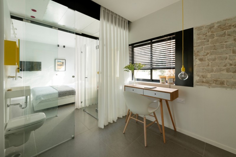 Контрастный интерьер квартиры в Тель-Авиве