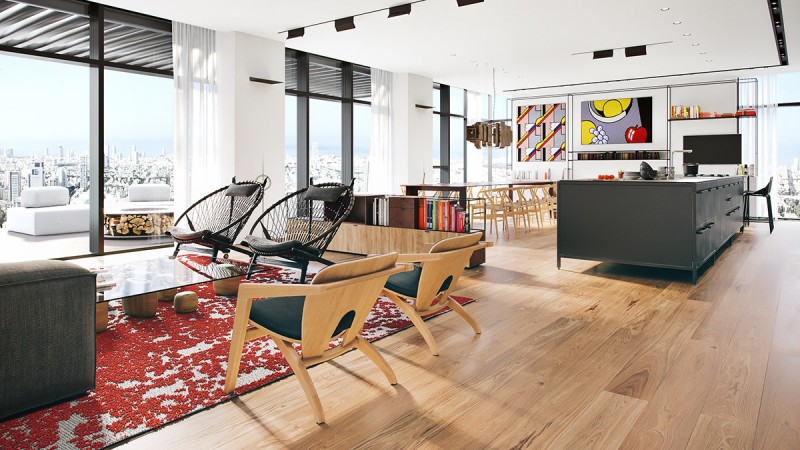 Пентхаус в стиле "поп-арт"