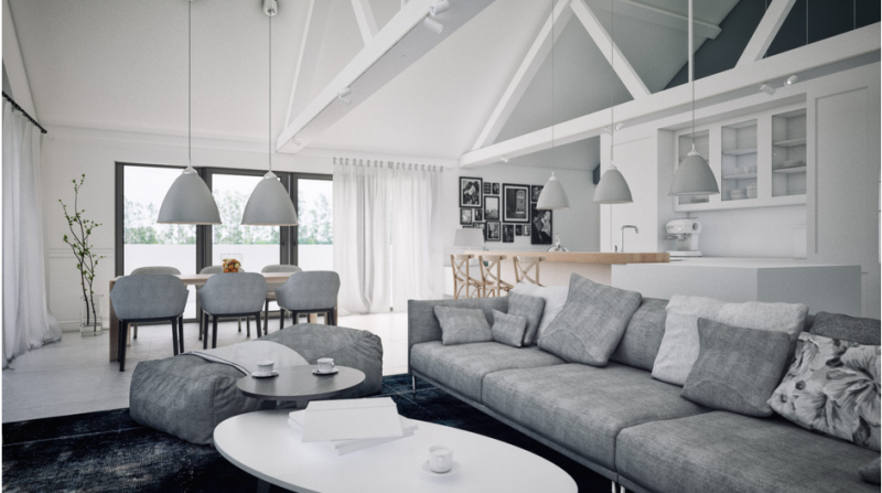 Проект коттеджа недалеко от моря в деревне Тшенсач, Польша