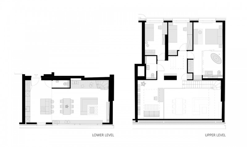 Современный городской лофт площадью 120 м2 в Варшаве