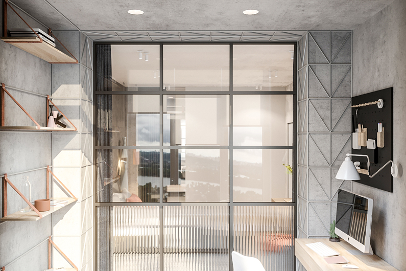 Дизайн квартиры, спроектированной для молодой девушки