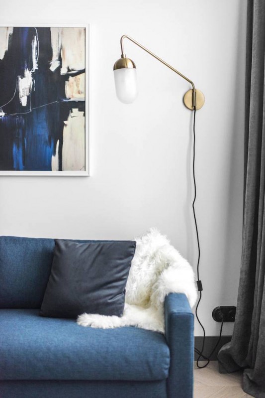 Небольшие городские апартаменты, оформленные в темных тонах Небольшие городские апартаменты, оформленные в темных тонах