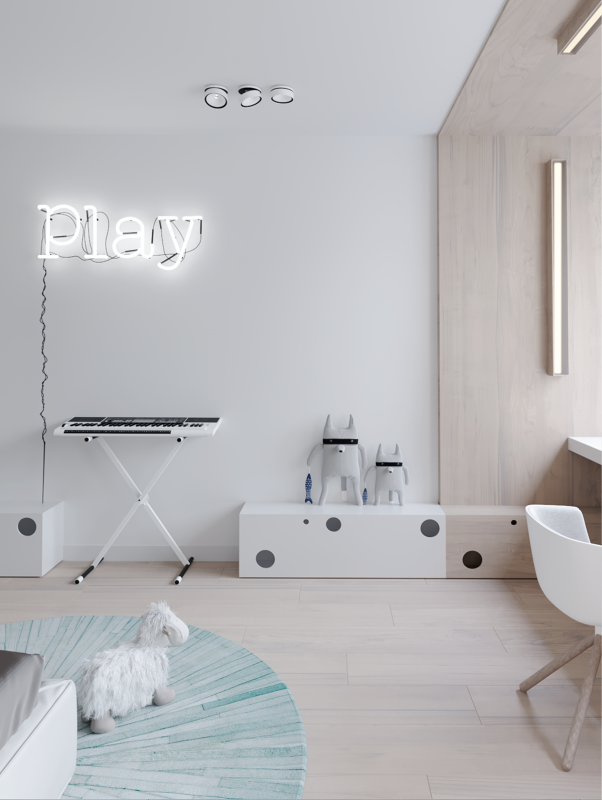 Проект квартиры, оформленной  в пастельных тонах