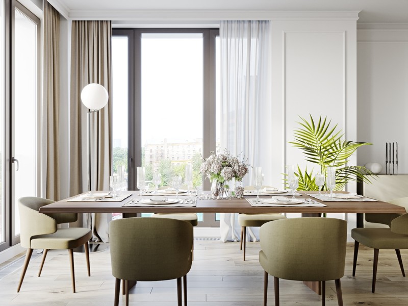 Элегантный интерьер в пастельных тонах