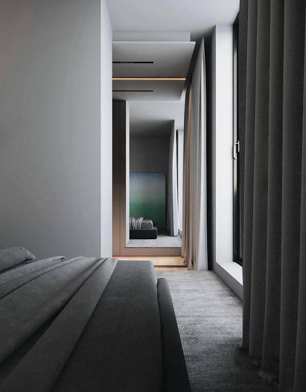 Интерьер варшавской квартиры в серых тонах Интерьер варшавской квартиры в серых тонах