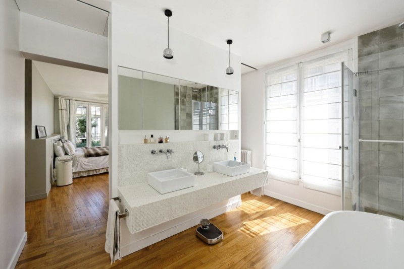 Квартира, объединенная из двух в Париже Квартира, объединенная из двух в Париже