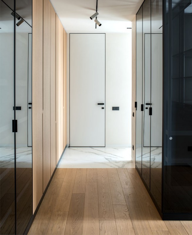 Минималистичный интерьер квартиры для семьи с маленькой дочкой