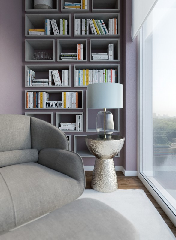 Просторные апартаменты в пастельных тонах