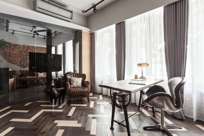 Сочетание минимализма с индустриализмом Сочетание минимализма с индустриализмом