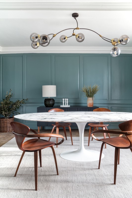 Элегантный интерьер современного особняка в Оксфордшире, Великобритания