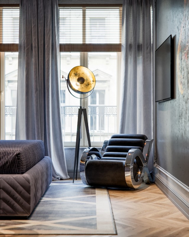 Интерьер спальни в лофте Интерьер спальни в лофте