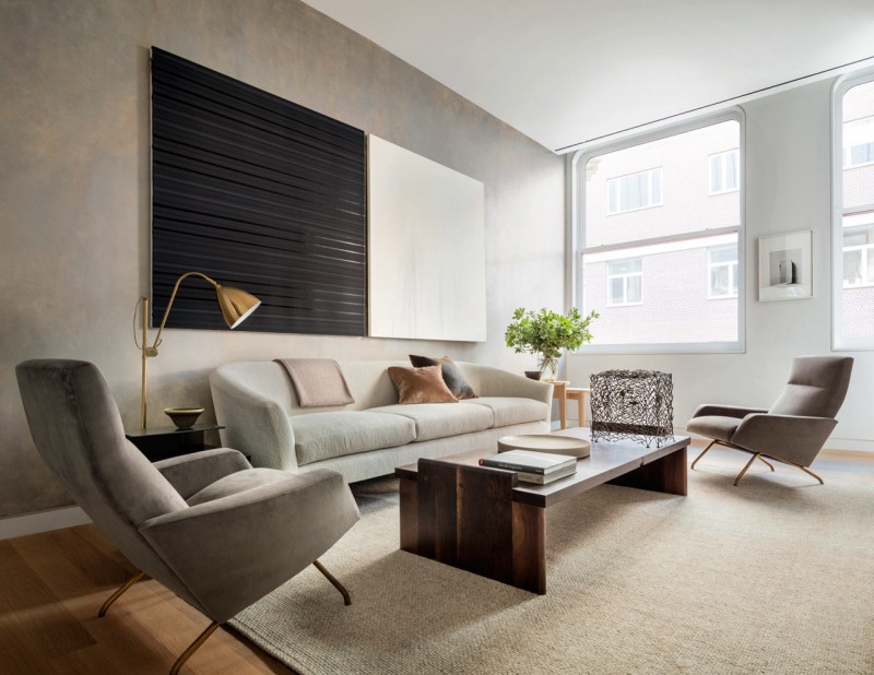 Минималистичный пентхаус в Нью-Йорке