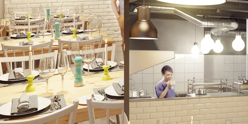 Проект кафе в индустриальном стиле Проект кафе в индустриальном стиле