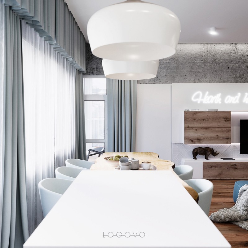 Проект просторной квартиры в Минске