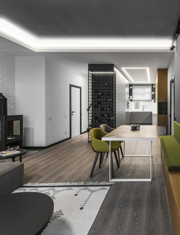 Стильные двухэтажные апартаменты с современным скандинавским шармом