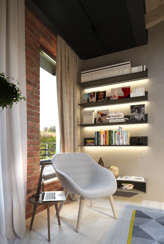 Бетон в интерьере: деликатен и ненавязчив