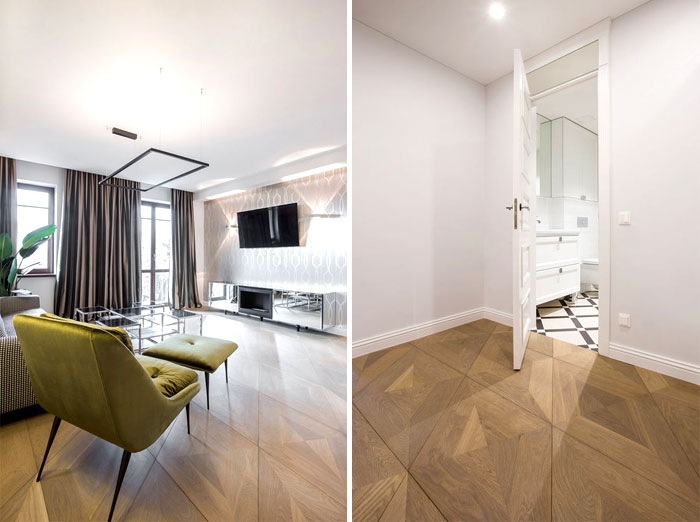 Гламурный интерьер в стиле арт-деко