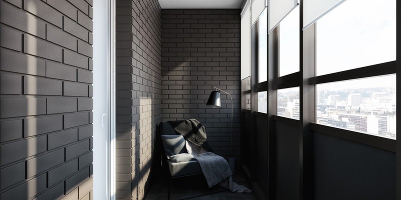 Черно-белый интерьер