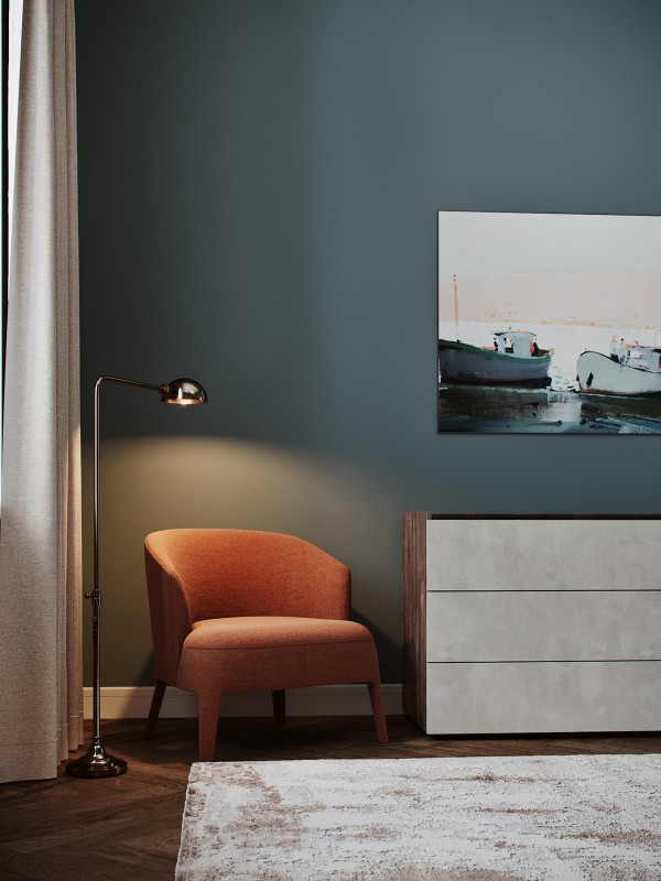 Элегантный интерьер трехкомнатной квартиры