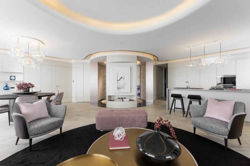 Интерьер квартиры в нежных тонах