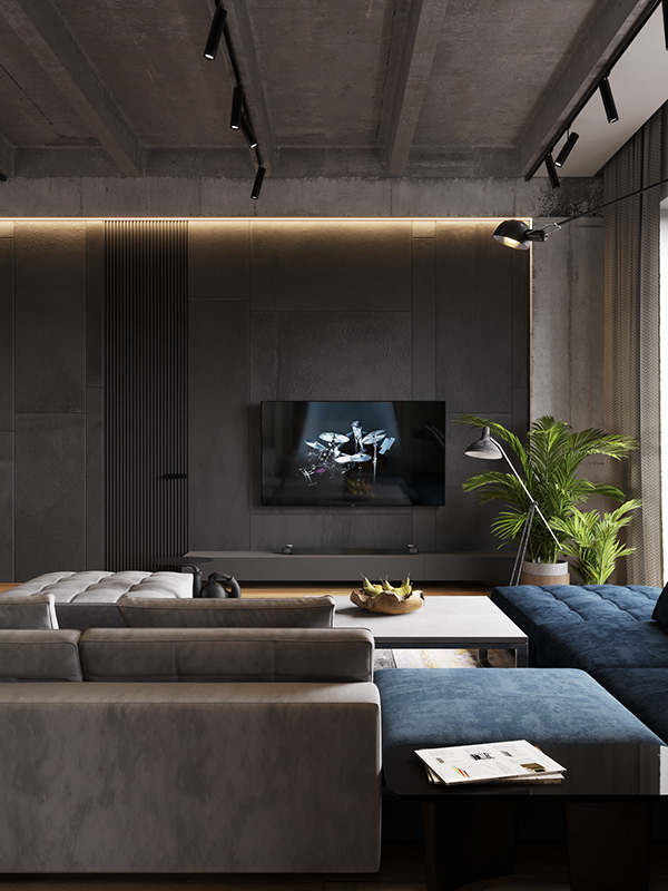 Лофт из трех объединенных квартир