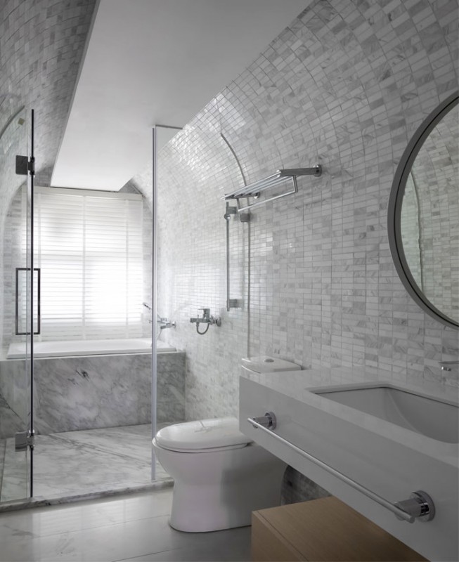 Интерьер мансардной квартиры в Шаньтоу, провинция Гуандун, Китай Интерьер мансардной квартиры в Шаньтоу, провинция Гуандун, Китай