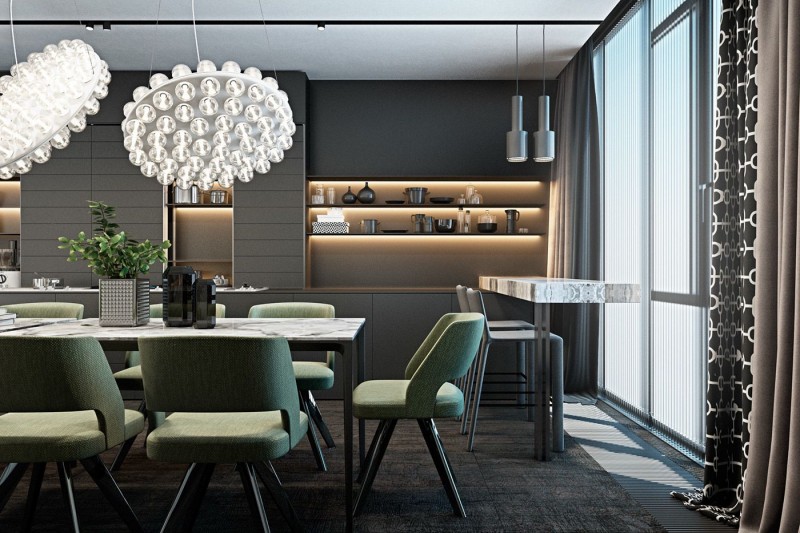 Роскошный интерьер в приглушенных тонах