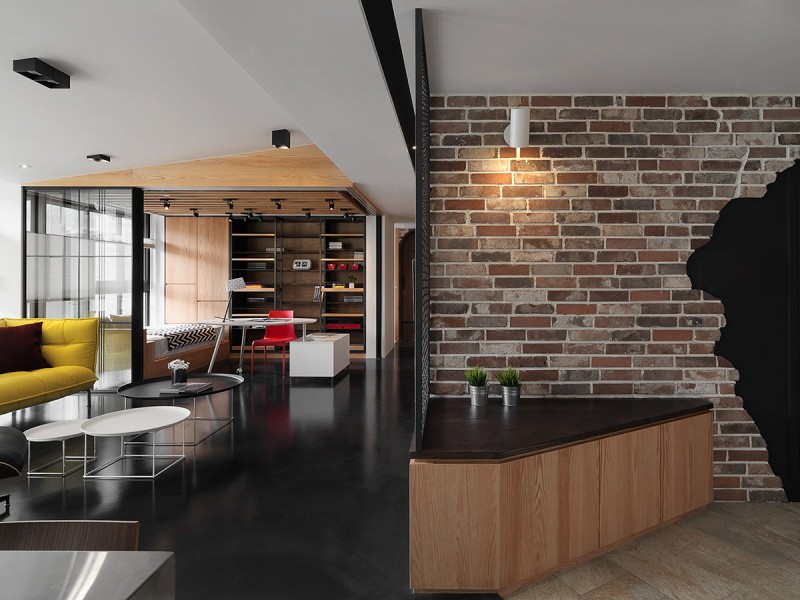 Современная квартира в индустриальном стиле Современная квартира в индустриальном стиле