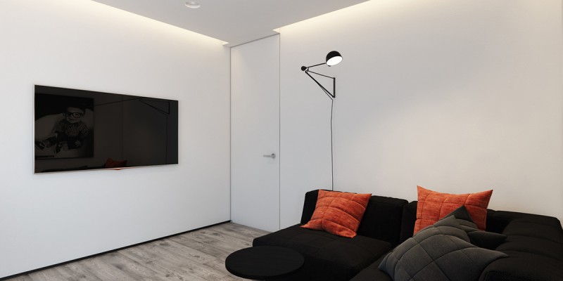 Черно-белый интерьер