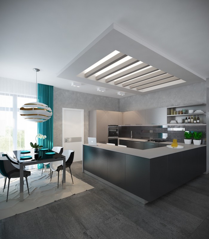 Яркие смелые акценты в интерьере