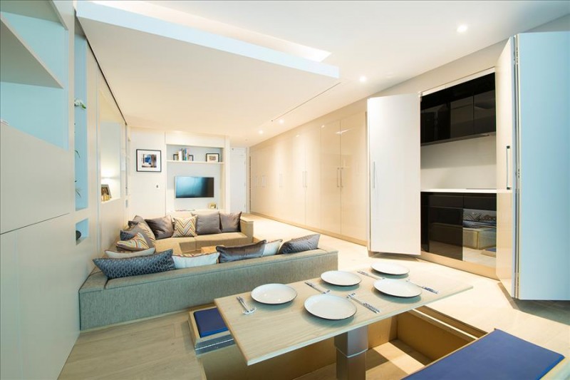 Многофункциональное пространство компактных апартаментов