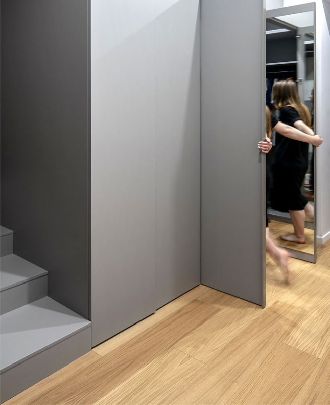 Монохромный интерьер уютной студии