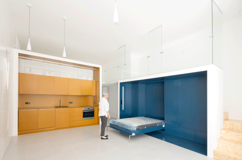 Обстановка квартиры, созданная при помощи двух ярких модулей