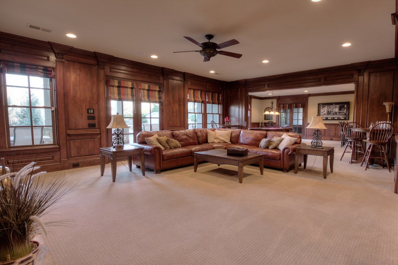 Вневременная элегантность обстановки дома в городе Розуэлл, штат Джорджия