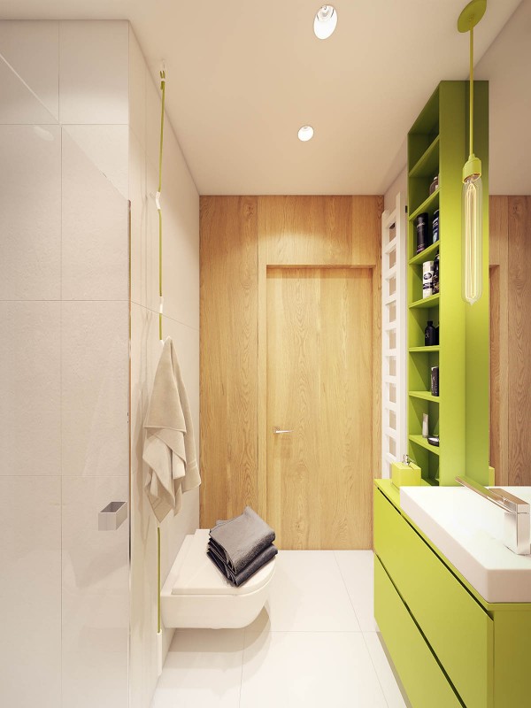 Комфортабельная современная квартира с красочными акцентами