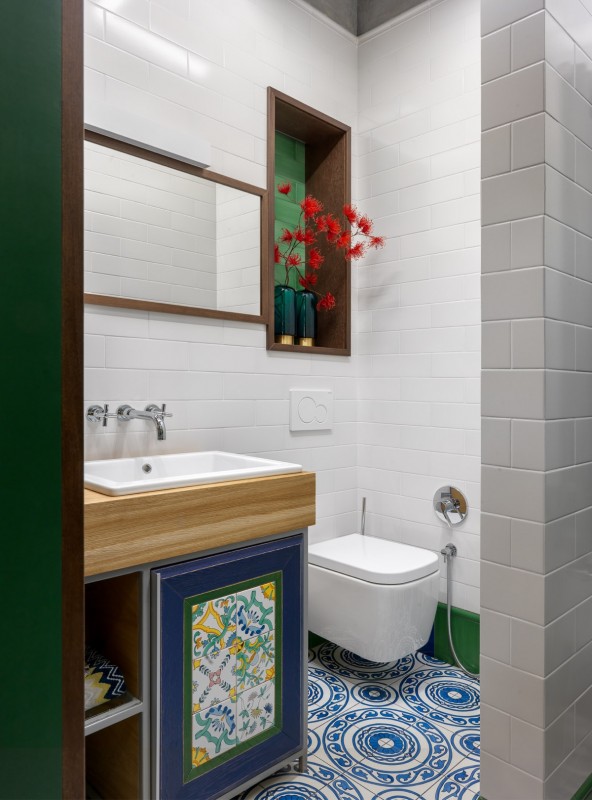 Красочный причудливый интерьер в таунхаусе Красочный причудливый интерьер в таунхаусе