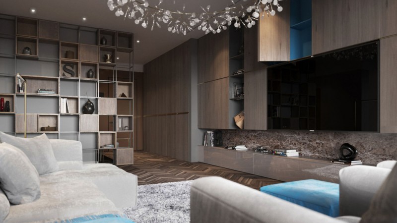 Компромисс между современной классикой и минимализмом в оформлении квартиры