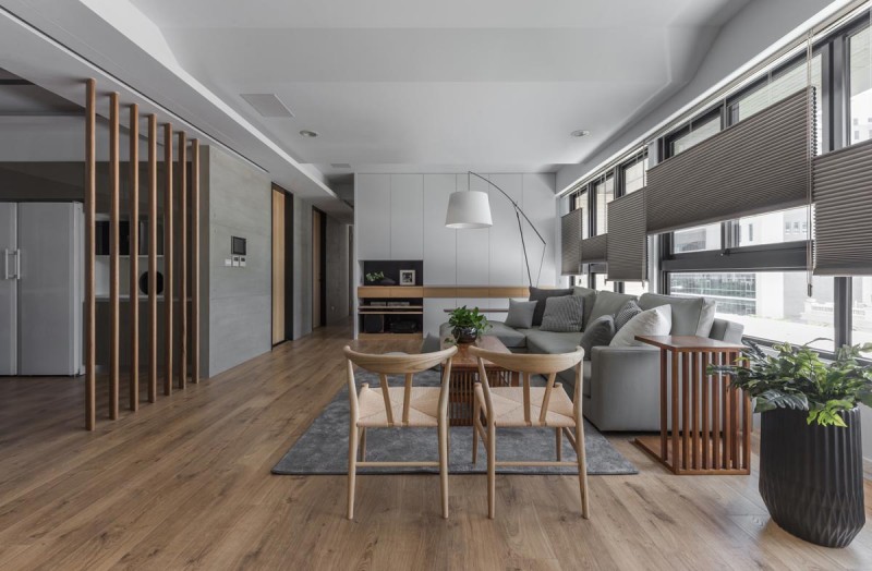 Интерьер апартаментов в городе Таоюань, Тайвань Интерьер апартаментов в городе Таоюань, Тайвань