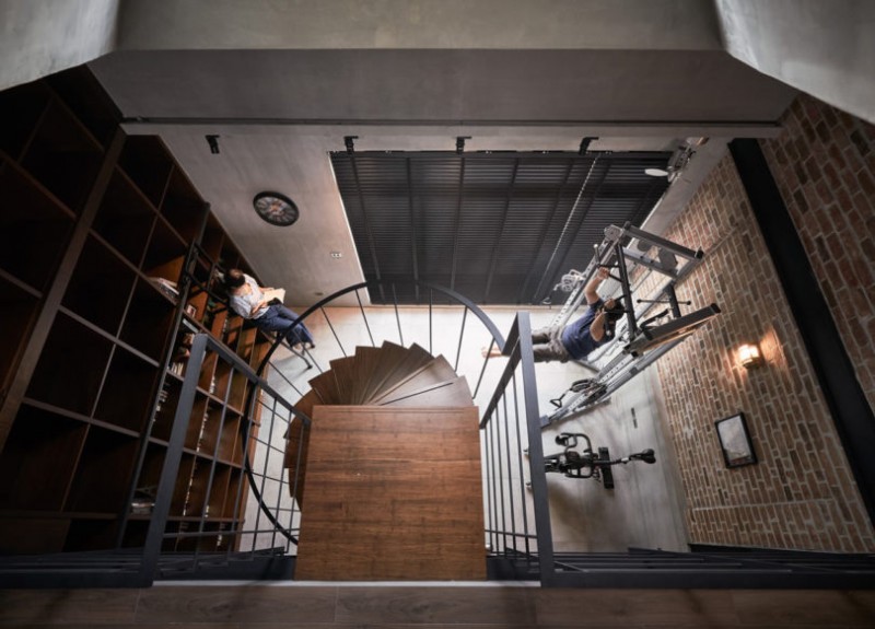 Интерьер двухуровневого лофта