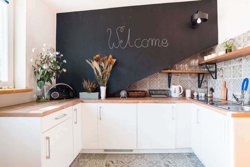 Интерьер мансардной квартиры в Кракове