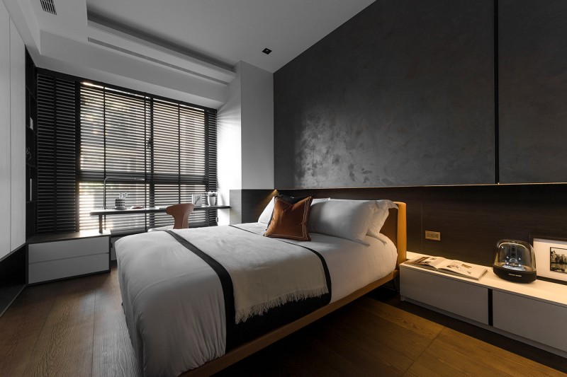 Интерьер просторной квартиры в серых тонах