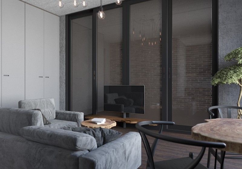 Лофт площадью 45 кв.м.