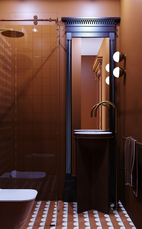 Оттенки красного в декоре просторной квартиры Оттенки красного в декоре просторной квартиры