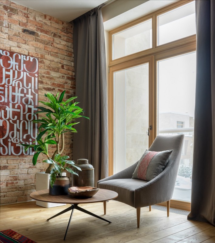 Красочный причудливый интерьер в таунхаусе Красочный причудливый интерьер в таунхаусе